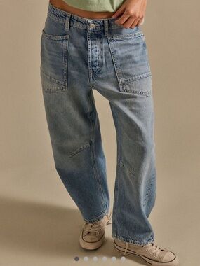 We The Free Minimalist Moxie Barrel Jeans - current online